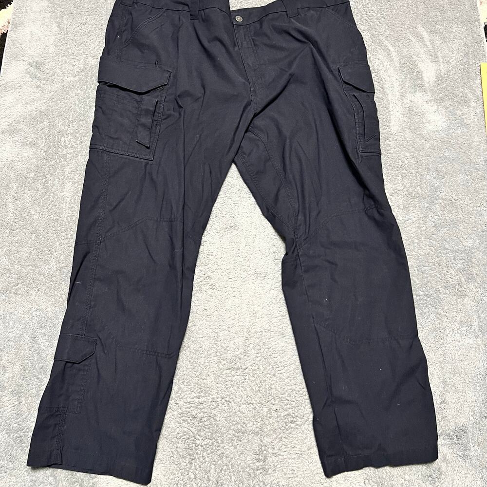 First Tactical Pants Mens 52 (52x32.5) Navy Blue Cargo Straight Fit Ripstop